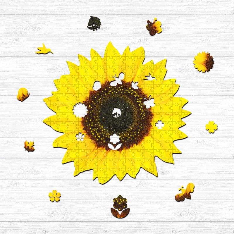 Ericpuzzle™ Ericpuzzle™ Sunflower Wooden  Puzzle