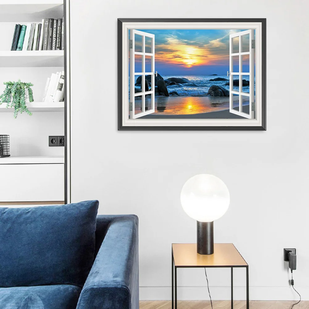 Diamond Painting - Full Round Drill - Sea Landscape(40*30cm)