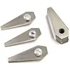 18Pcs Grass Cutter Blade Anti-rust for Bosch Indego 800 1000 1200 (Silver)