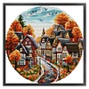 (Stamped/Counted) Autumn Street-14CT Cross Stitch 31*31cm/12.2*12.2in tapestrymarket