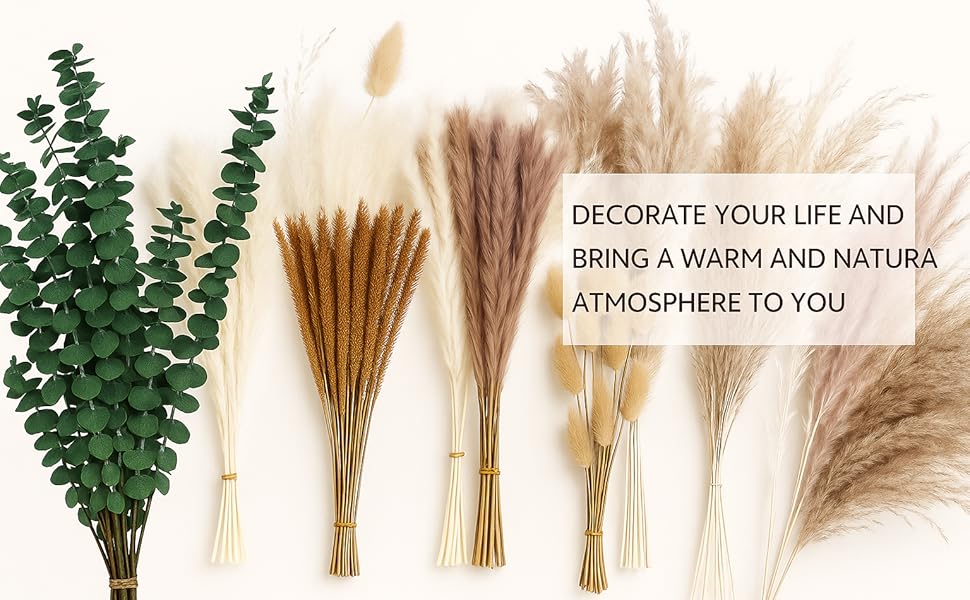 gift box dried flowers, pampas grass for gifting, eucalyptus gift bundle, cozykoala present set