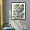 Hydrangea And Butterfly-14CT Stamped Cross Stitch 35*42cm/13.78*16.54in tapestrymarket
