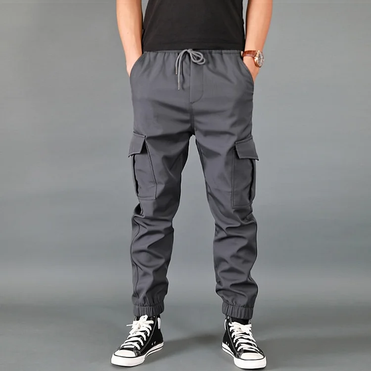 Men's Cargo Trousers Hiking Pants Pocket Plain Comfort Breathable Outdoor Daily