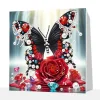 (Pre-Framed)Butterfly-Special Shape Diamond Painting Kit(25x25cm)