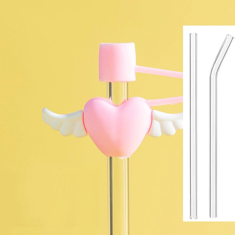 Casual Elegant Cute Flower Silica Gel Straw Decorative Cap 1 Piece