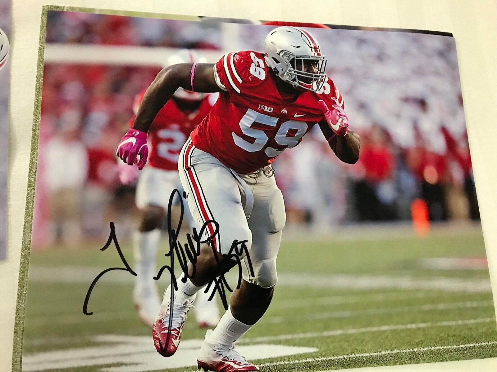 Tyquan Lewis Ohio State Buckeyes hand signed autographed 8x10 football Photo Poster painting C