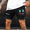 Men's Smiley Shorts Performance Shorts by Inlyline