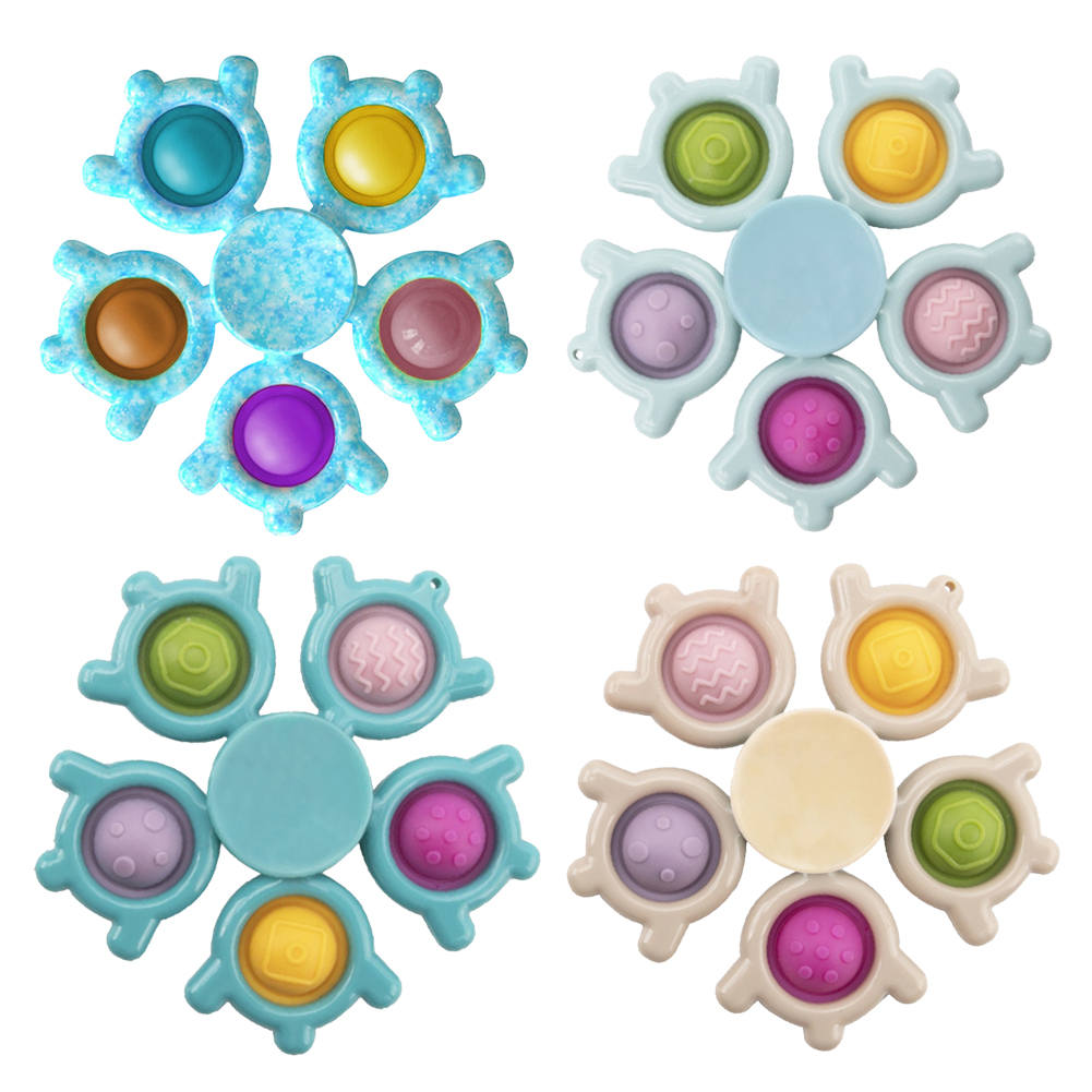 

Snowflake Fingertip Spinner Push Bubble Kids Educational Brain Hand Toys, 501 Original