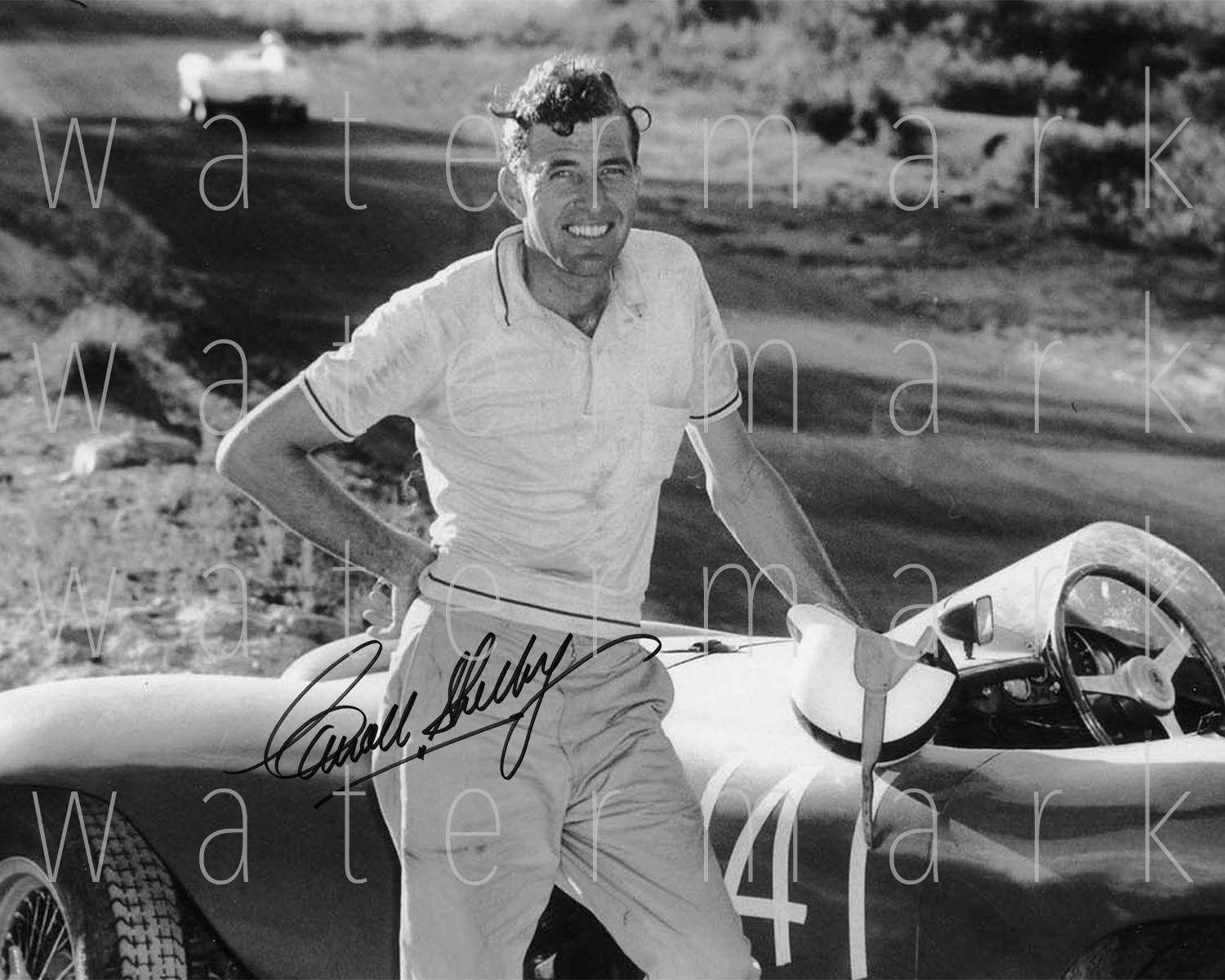 Carroll Shelby Ford signed 8X10 inch print Photo Poster painting picture poster autograph RP