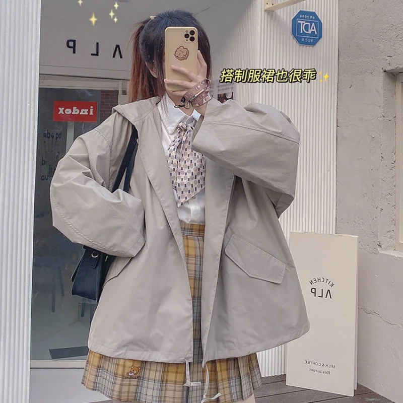 Colourp Colourp Trench Coat Coat Female 2024 New Autumn Temperament Casual Loose Show Thin Versatile Bf Harajuku Trend Ins