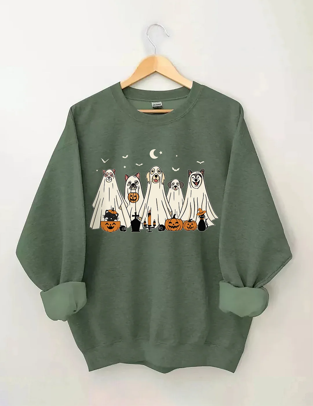Halloween Ghost Dog Sweatshirt