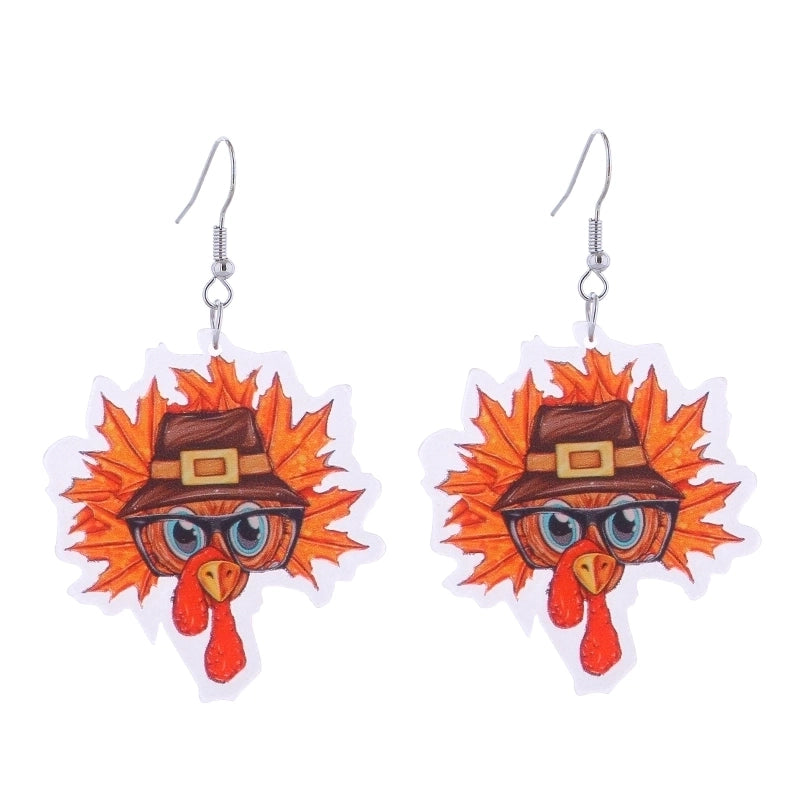 1 Pair Cute Funny Streetwear Geometric Arylic Copper Earrings
