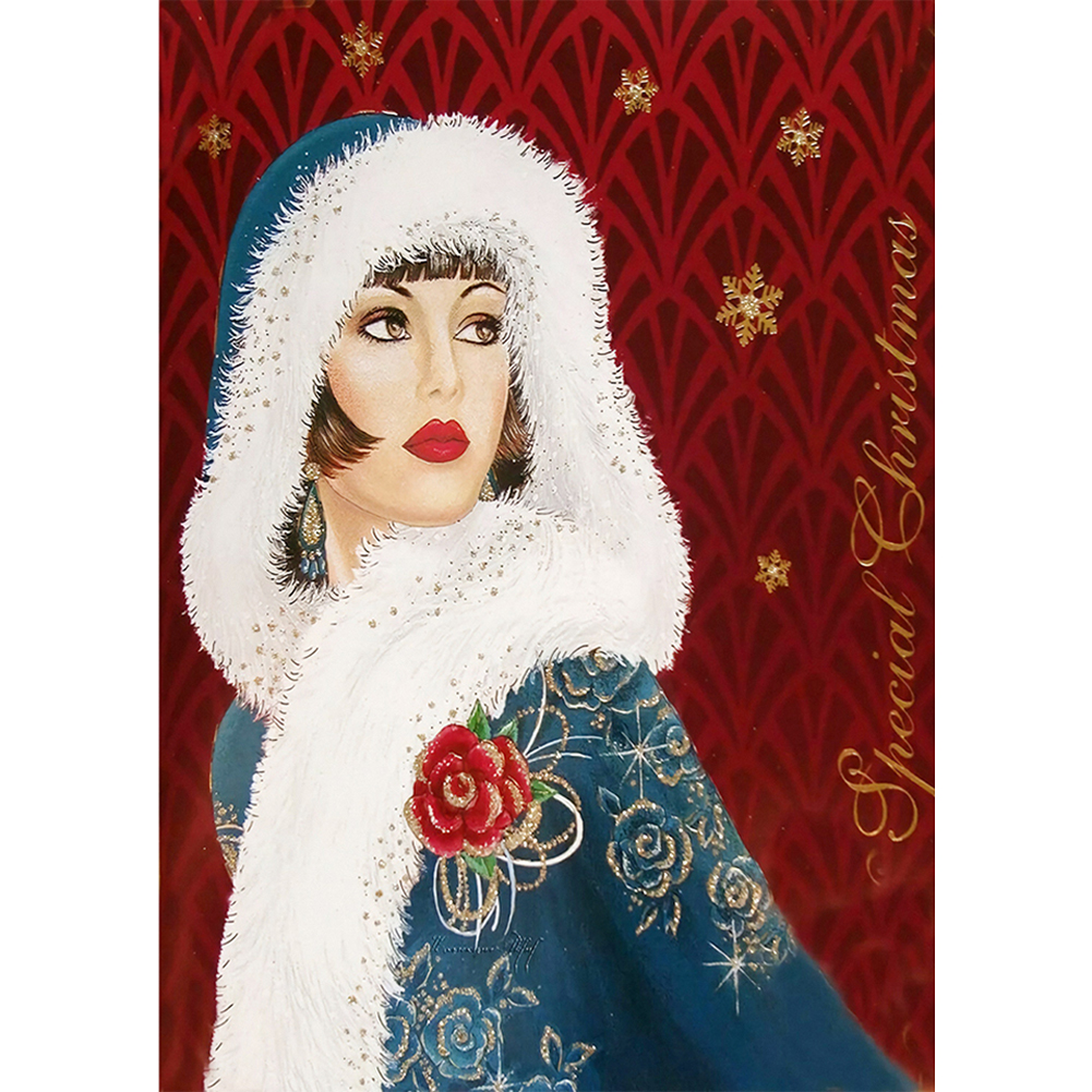 

Elegant Lady - 11CT Stamped Cross Stitch - 60*80CM, 501 Original