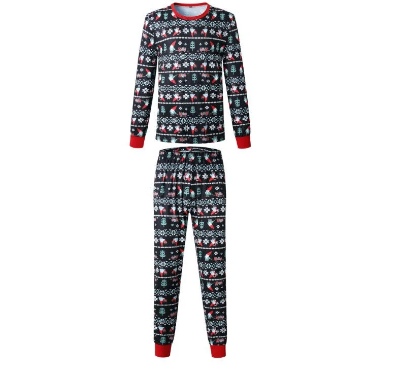 Cute Santa and Snowflake Patterned Family Matching Pajamas Sets