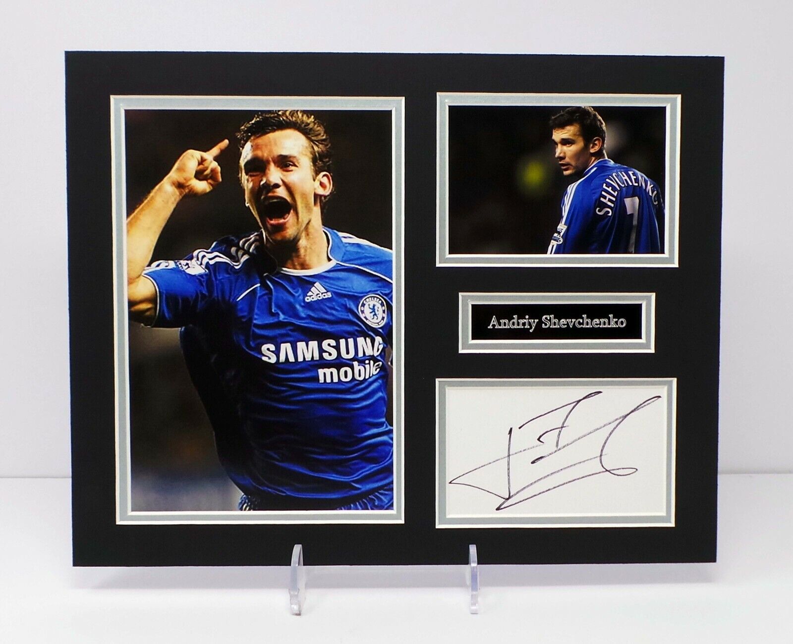 Andriy SHEVCHENKO Signed Mounted Photo Poster painting Display AFTAL RD COA Chelsea FC Football