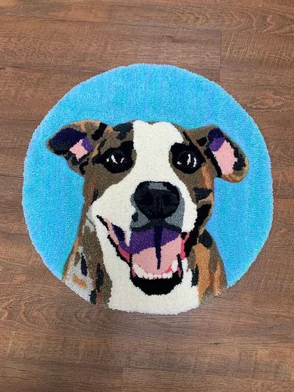Custom Dog Faces Area Rug (Personalized)