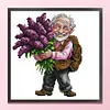 Grandpa Lavender-14CT Stamped Cross Stitch 21*21cm/8.27*8.27in tapestrymarket