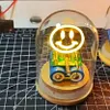 Handmade Circuit LED Art Lamp With Glass Dome