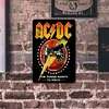 AC/DC - Panneaux en &eacute;tain m&eacute;tallique(20*30cm/30*40cm) - Musique