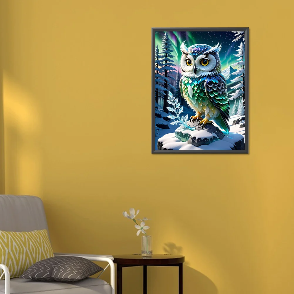 Diamond Painting - Full Round Drill - Owl(Canvas|30*40cm)
