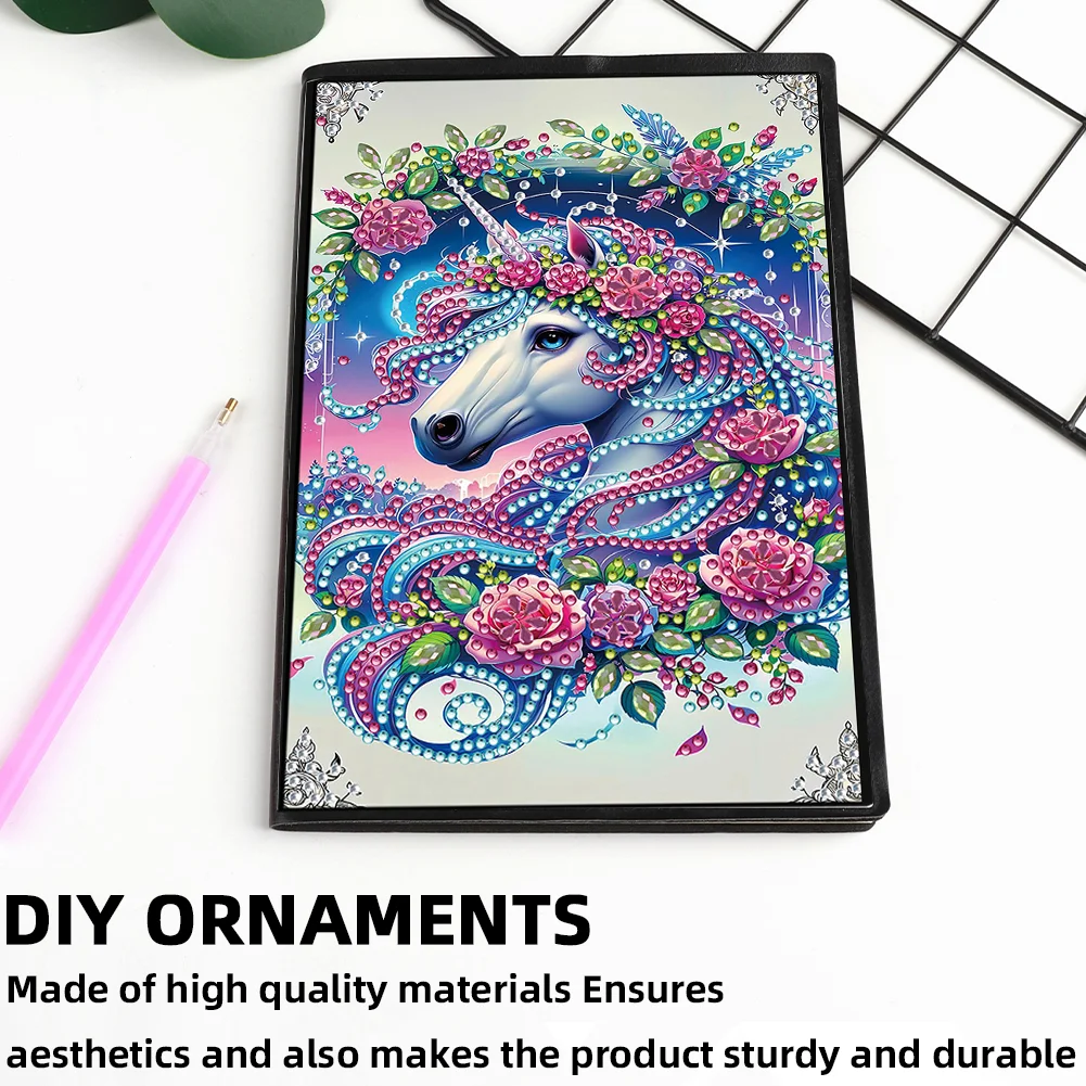 50-Page A5 Horse Diamond Painting Notebook for Adult Holiday Birthday Gift