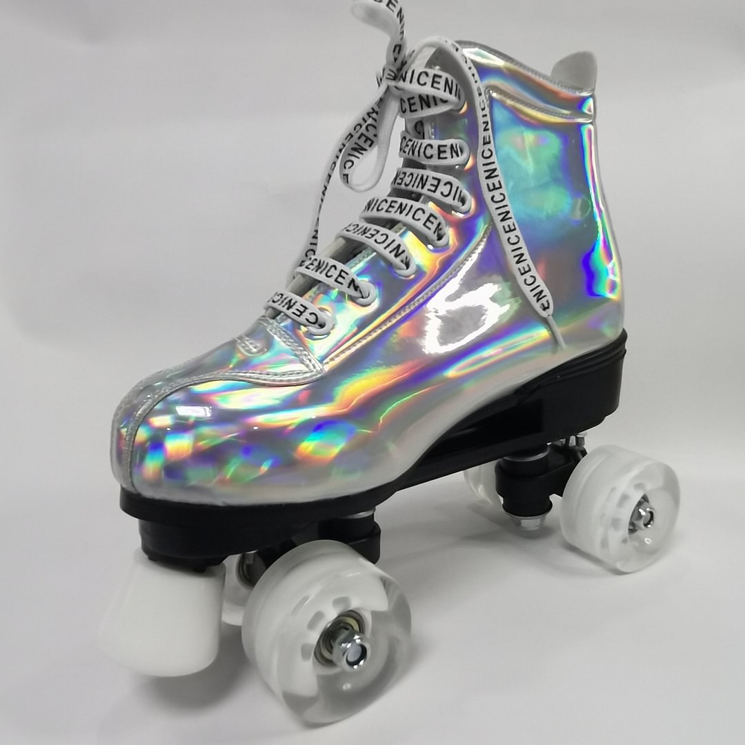 laser holographic Roller Skates