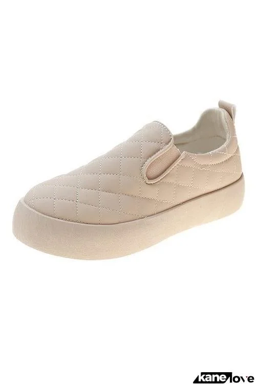 Quilted Flat Slip On Sneaker