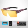 Cycling Glasses Polarized Color Changing Flip Cover Myopia Set Goggles