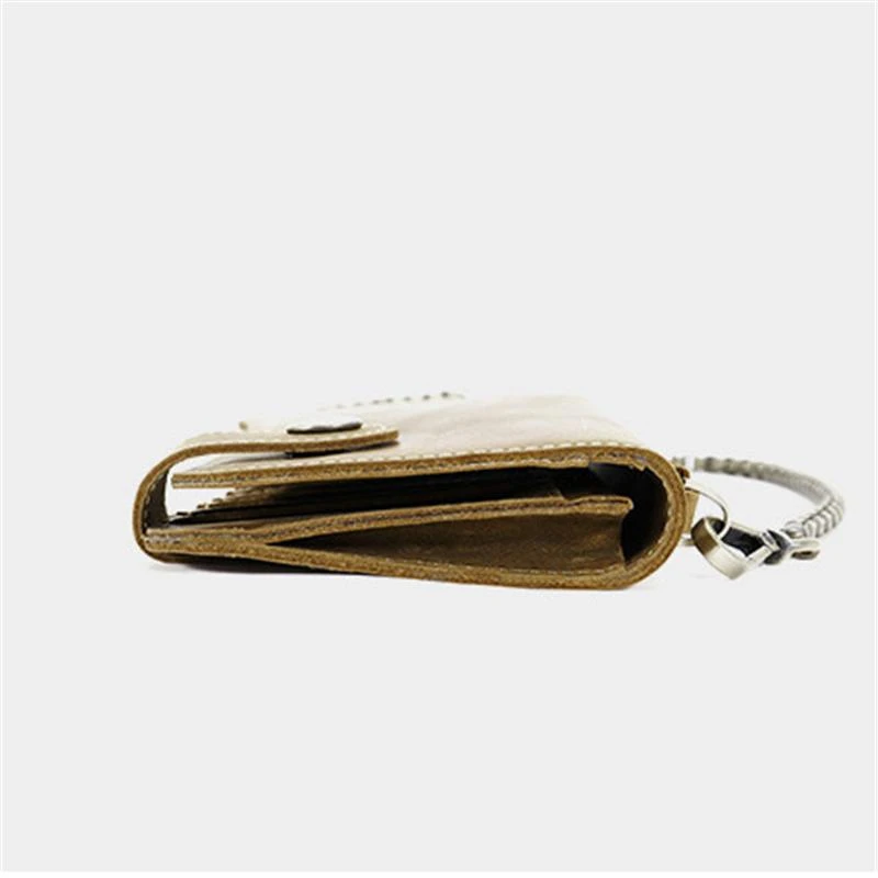 Mens Anti-Theft Vintage Business Wallets Soft Leather Card Holder