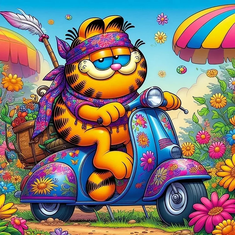 Garfield 40*40CM Full Round Drill Diamond Painting gbfke