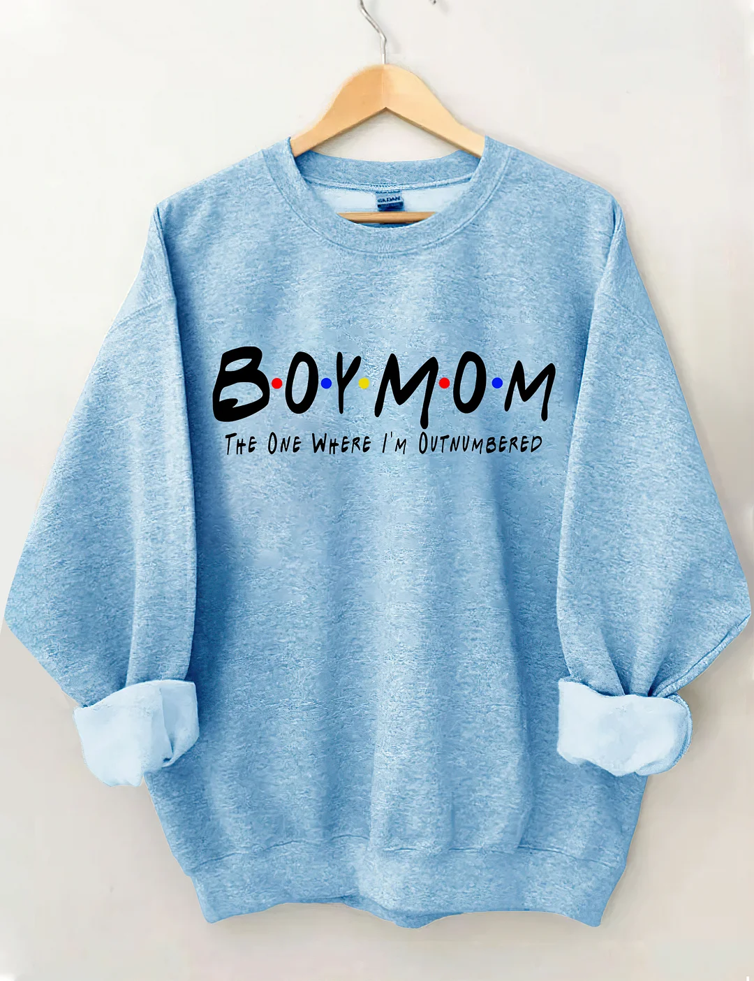 Boy Mom The One Where I'm Outnumbered Sweatshirt