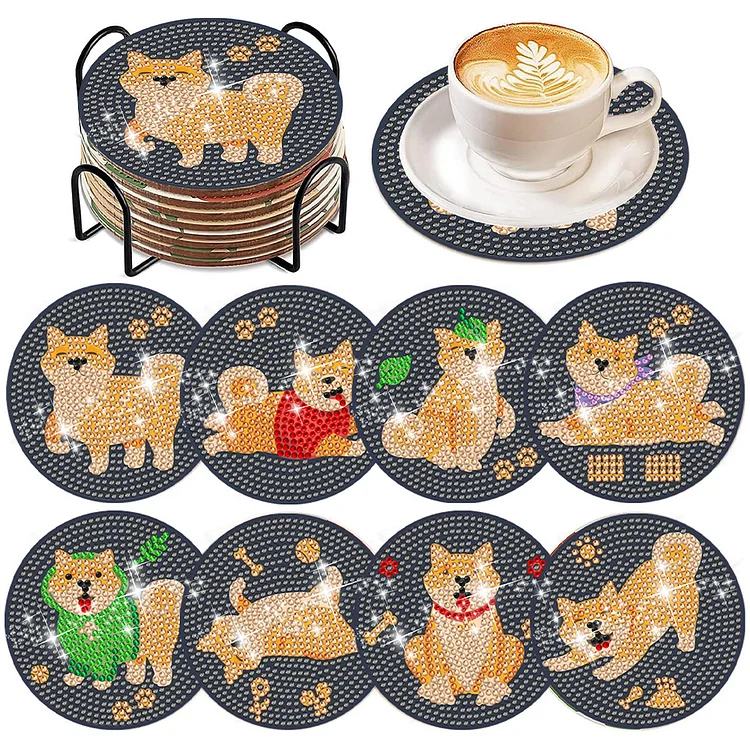 Dog Diamond Painting Coasters 