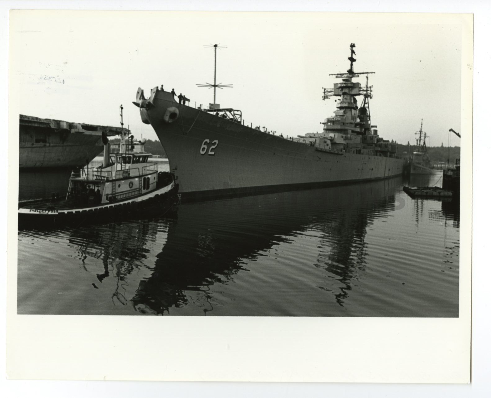 USS New Jersey - United States Navy - Vintage 8x10 Publication Photo Poster paintinggraph