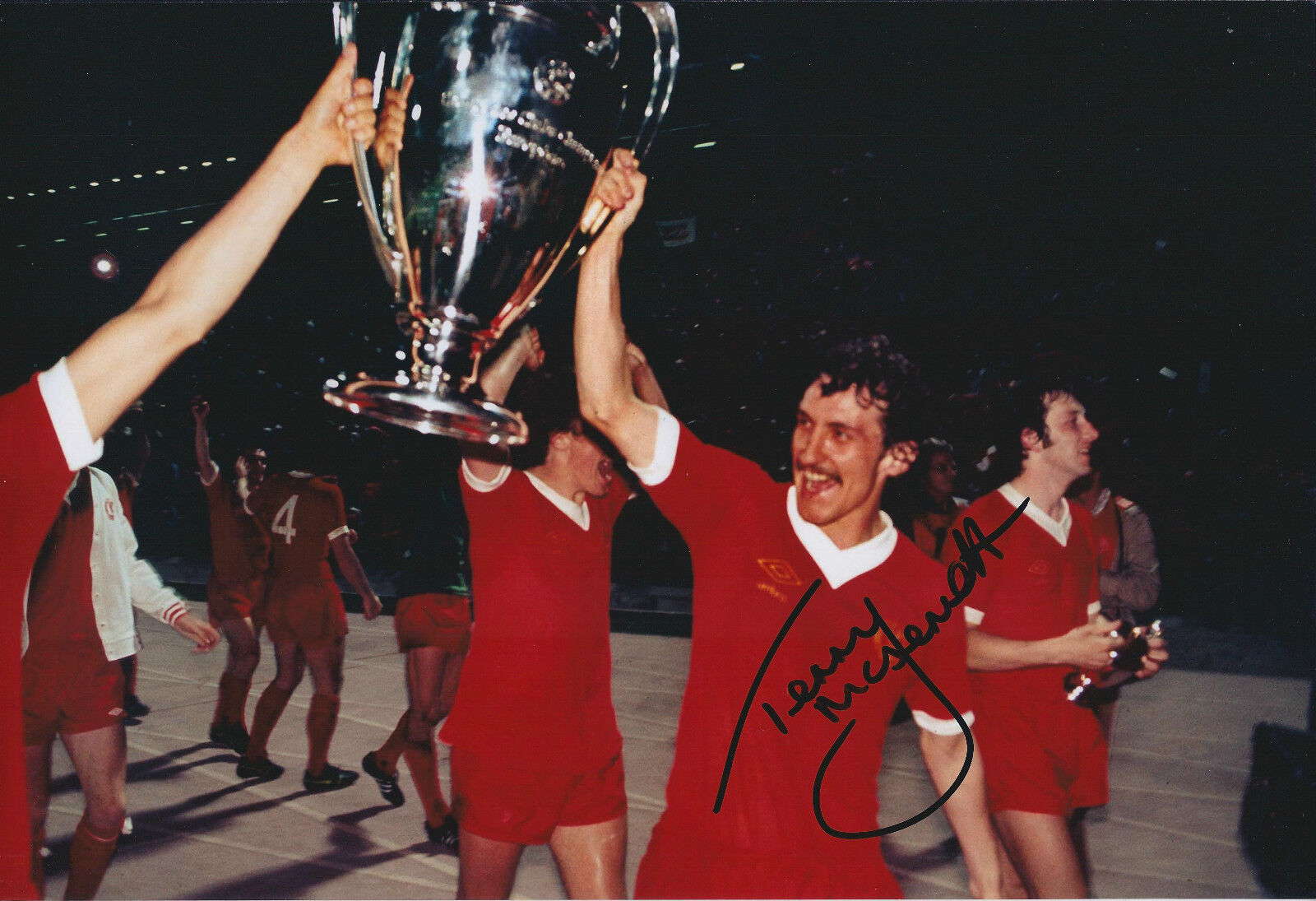 Terry McDERMOTT Signed Autograph 12x8 Photo Poster painting AFTAL COA Liverpool Authentic LEGEND