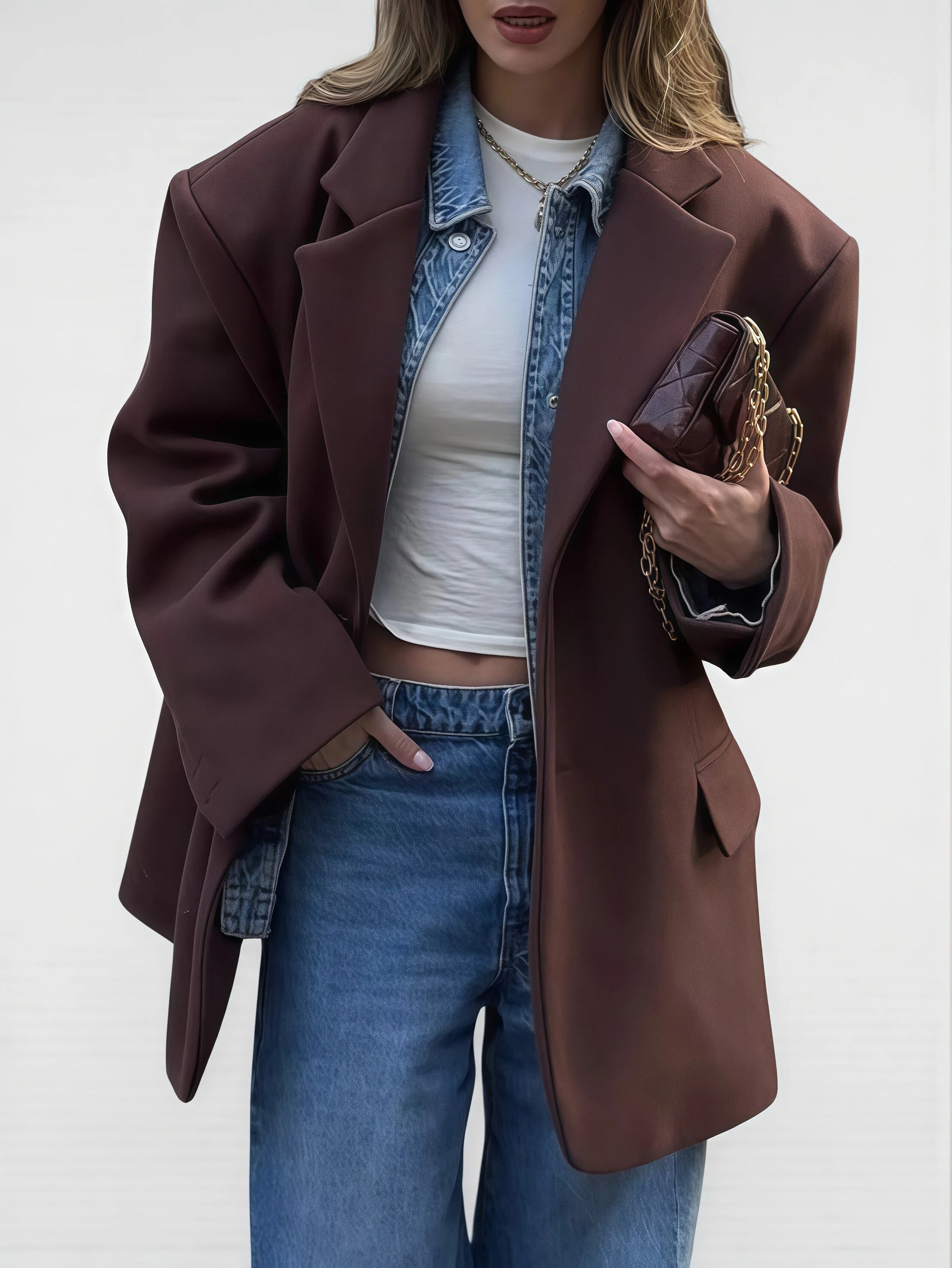 Oversized Lapel Blazer - HIGIANNA&reg;