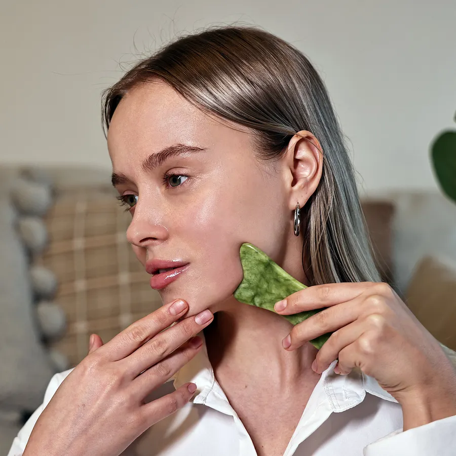 Graceful Orchid Xiuyan Jade Facial Gua Sha Tools