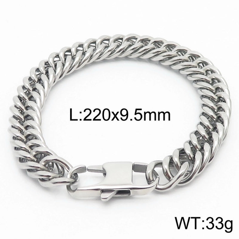 Minimalist Solid Color Titanium Steel Unisex Bracelets