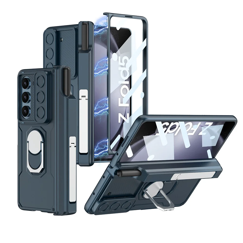 Suitable for Samsung Z Fold Series Folding Hinge Bracket Armor Protective Phone Case