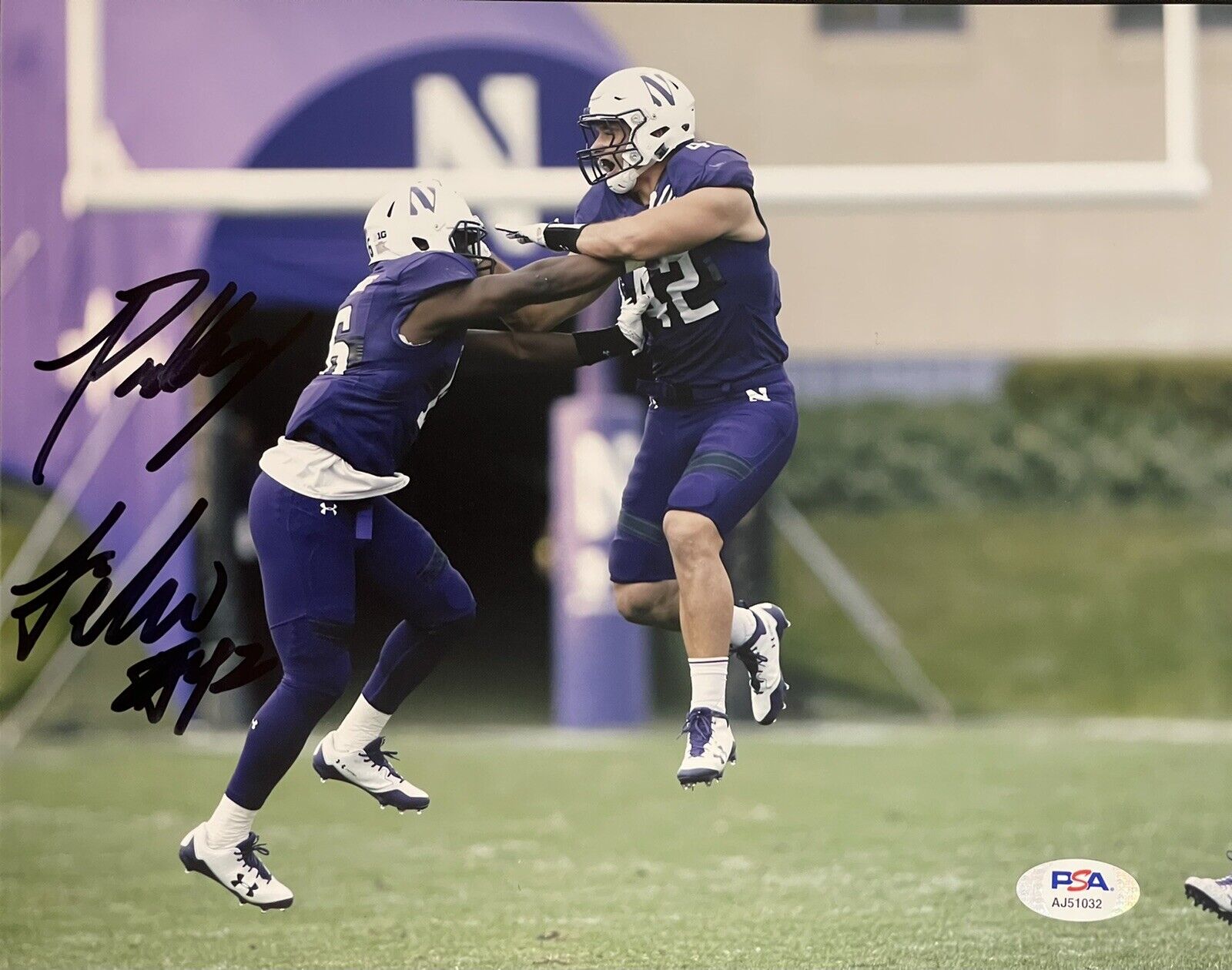 Paddy Fisher Signed Autographed Northwestern Wildcats 8x10 Photo Poster painting PSA/DNA