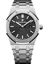 Silver 904L Steel Black Dial - Watch - 33mm