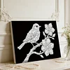 DIY Pearl Painting Bird for Home Wall Decor with Frame(20x30cm)