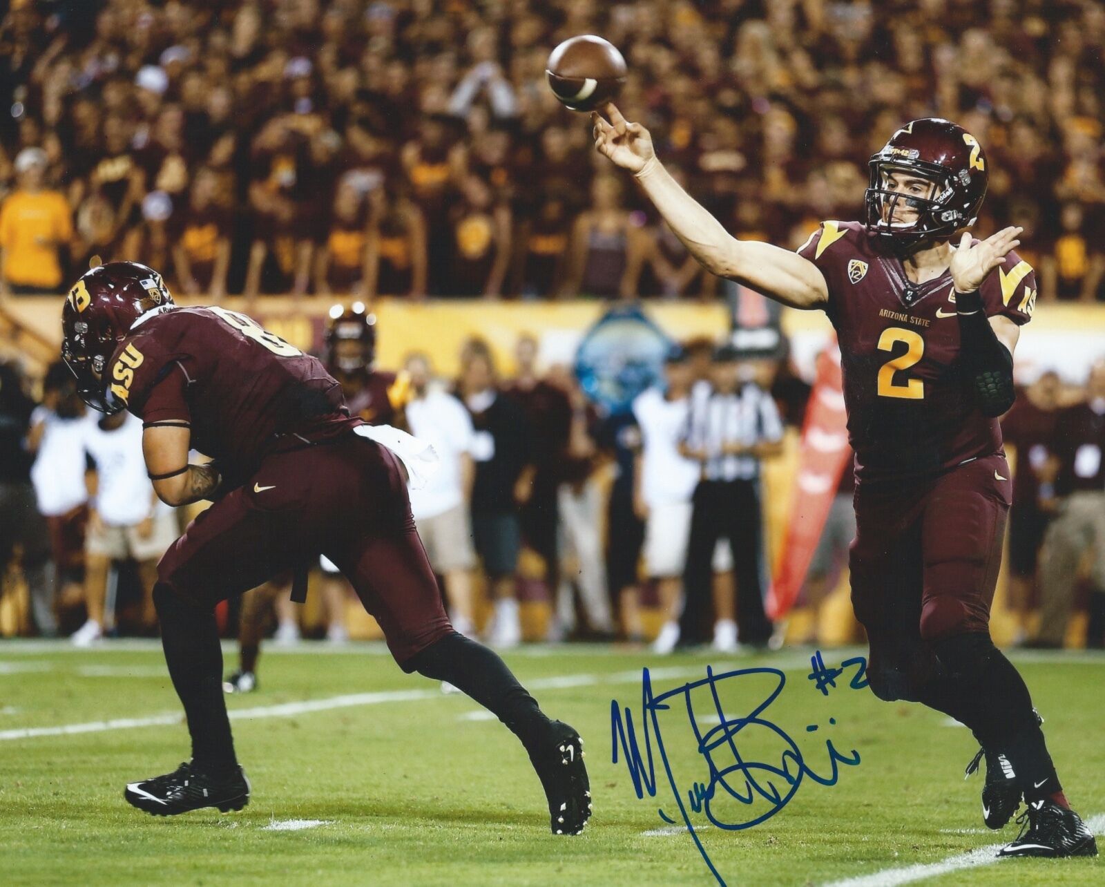 MIKE BERCOVICI Signed Autographed 8x10 Photo Poster painting ASU Sun Devils Arizona State COA 5