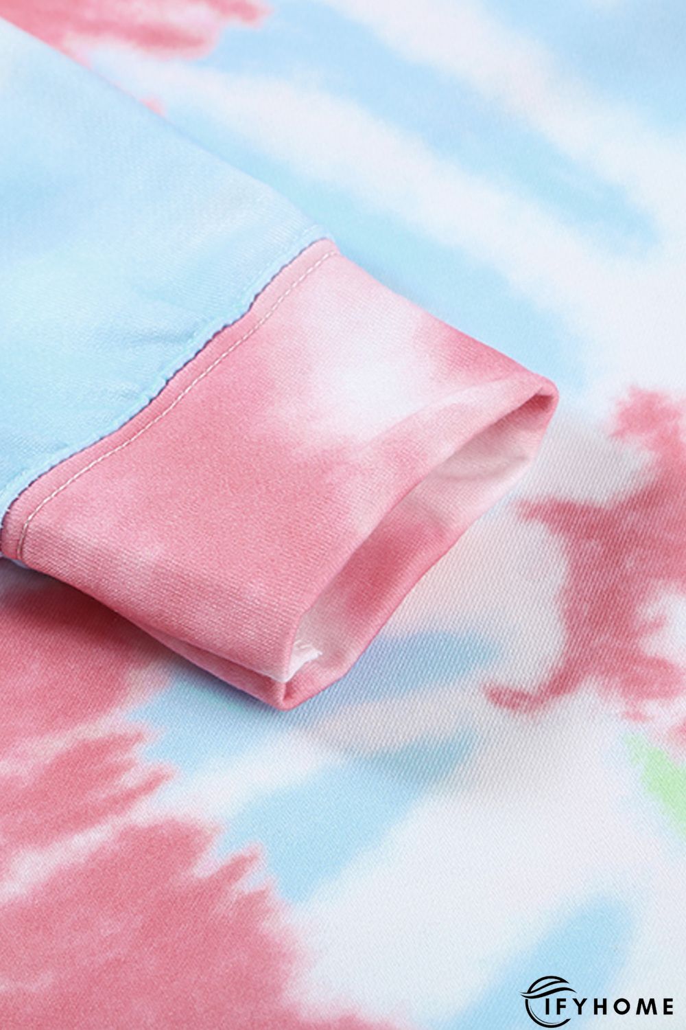 Sky Blue Tie Dye Pattern Hoodie | IFYHOME