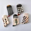 Y2K Fashion Geometric Flower Medium Height Women Socks 10 Pairs