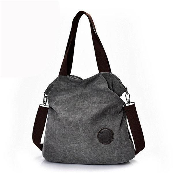Large Capacity Casual Canvas Handbag Outdoor Shoulder Bag