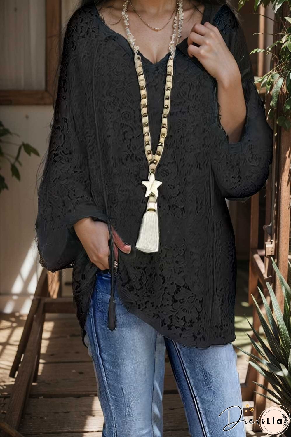 women s blouse white floral lace long sleeve daily vacation streetwear elegant casual v neck plus size l