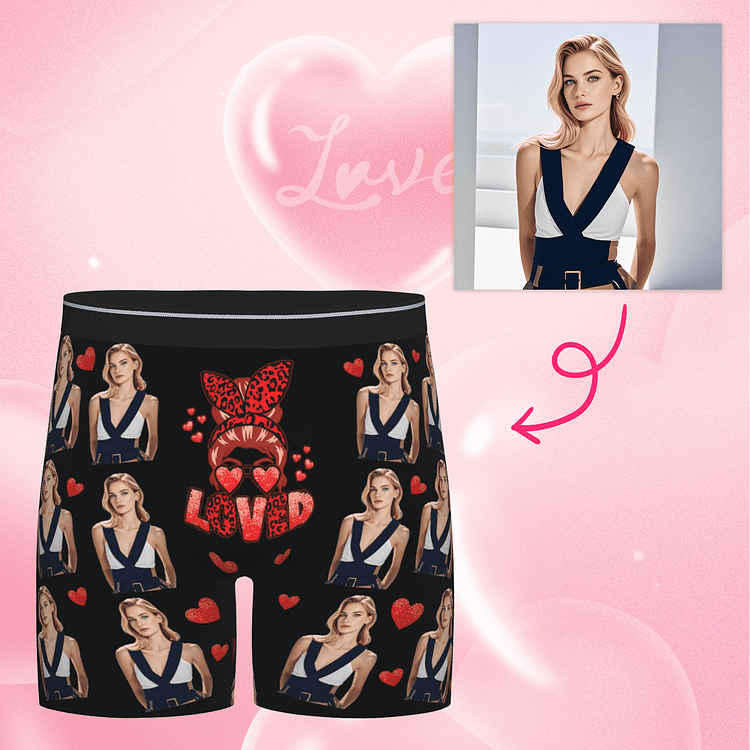 【Byxhuc】Customize Underwear for Men, Long Loved Custom Underwear for Boyfriend, Little Gifts for Boyfriend Him Husband on Christma Valentines