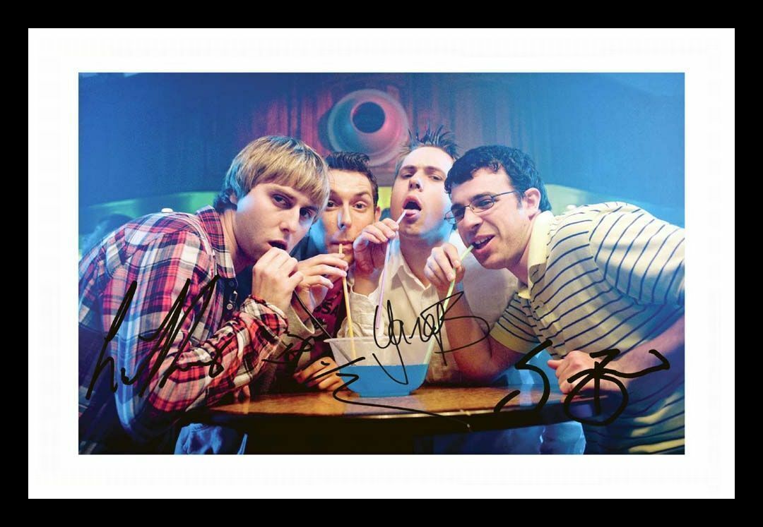 The Inbetweeners Cast Autograph Signed & Framed Photo Poster painting 1