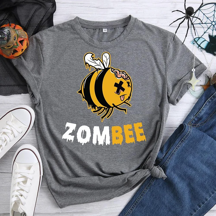 Boo Bee Zombee Zombie T-Shirt-07338-Annaletters