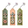 3Pcs Diamond Painting Cross Bouquet Bookmark for Book Lovers